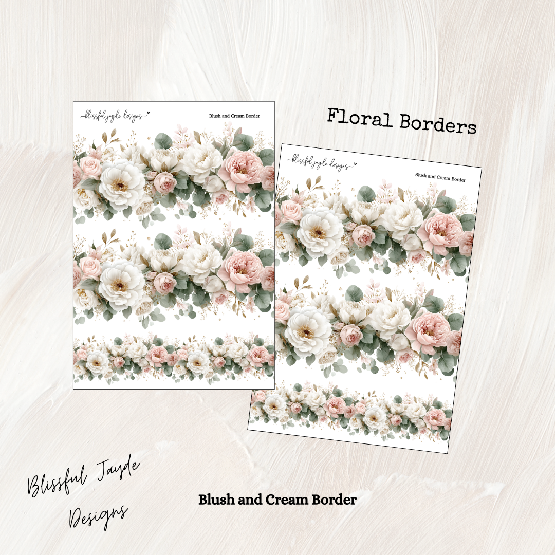 Blush and Cream Border