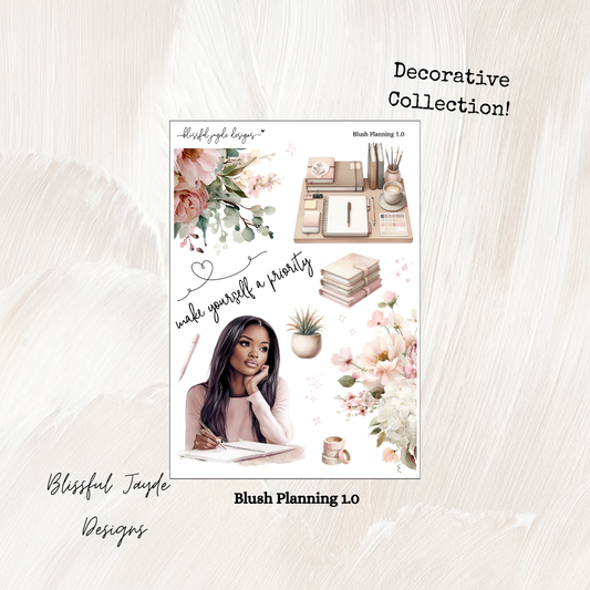Blush Planning Decorative Collection