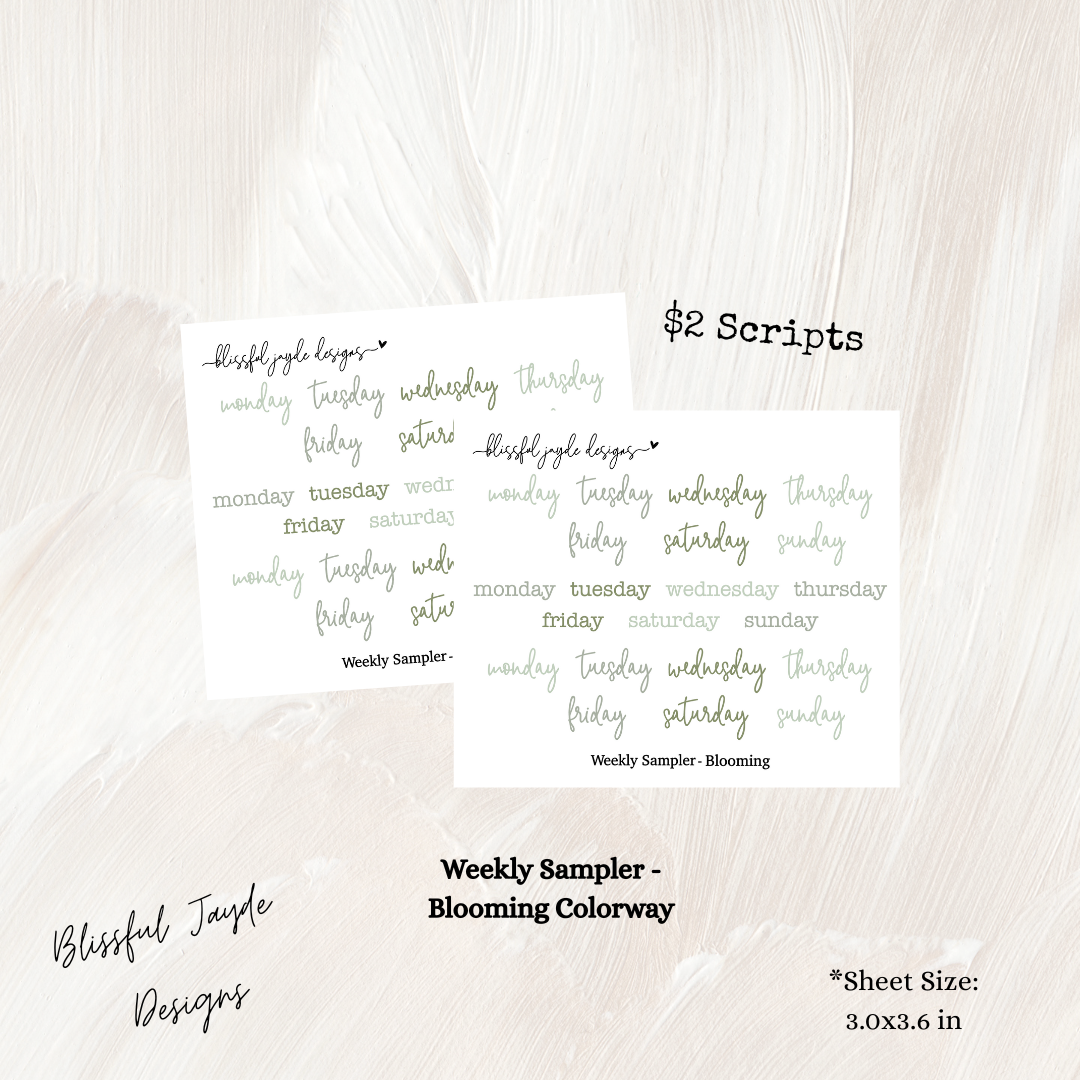 $2 Blooming Weekly Scripts