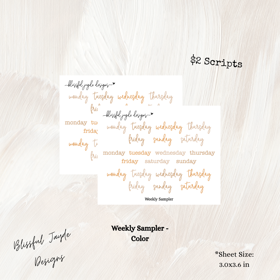 $2 Cozy Cabin Weekly Scripts