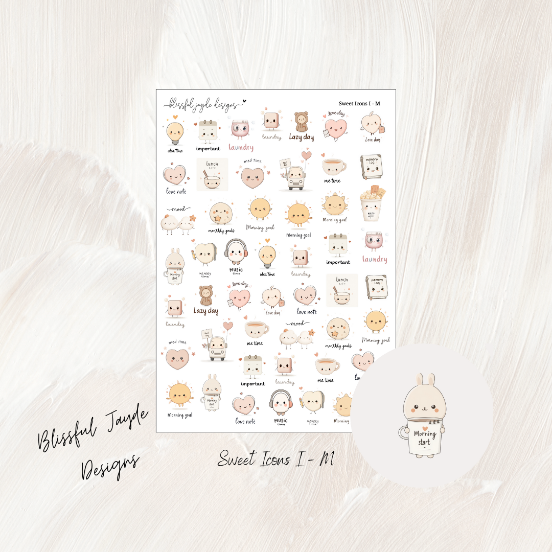 Sweet Kawaii Icon Samplers