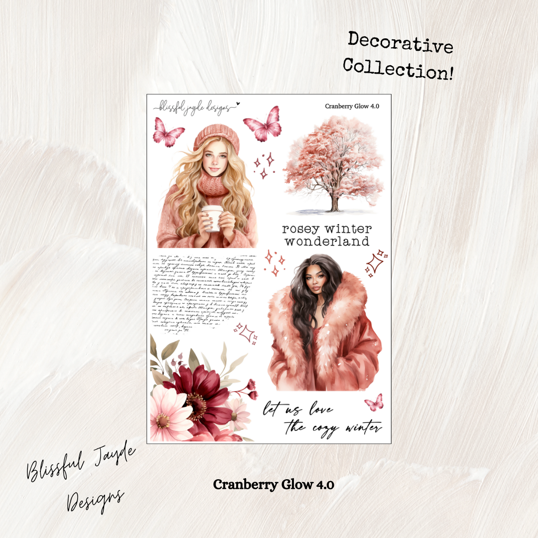 Cranberry Glow Decorative Collection