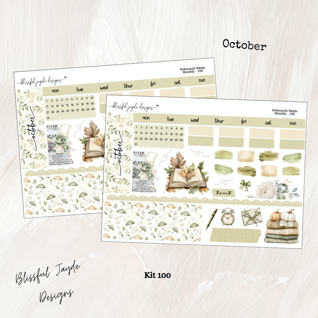 Hobo Weeks Monthly Kit - 100