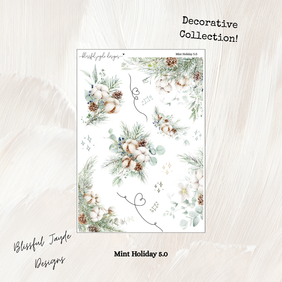 Mint Holiday Decorative Collection