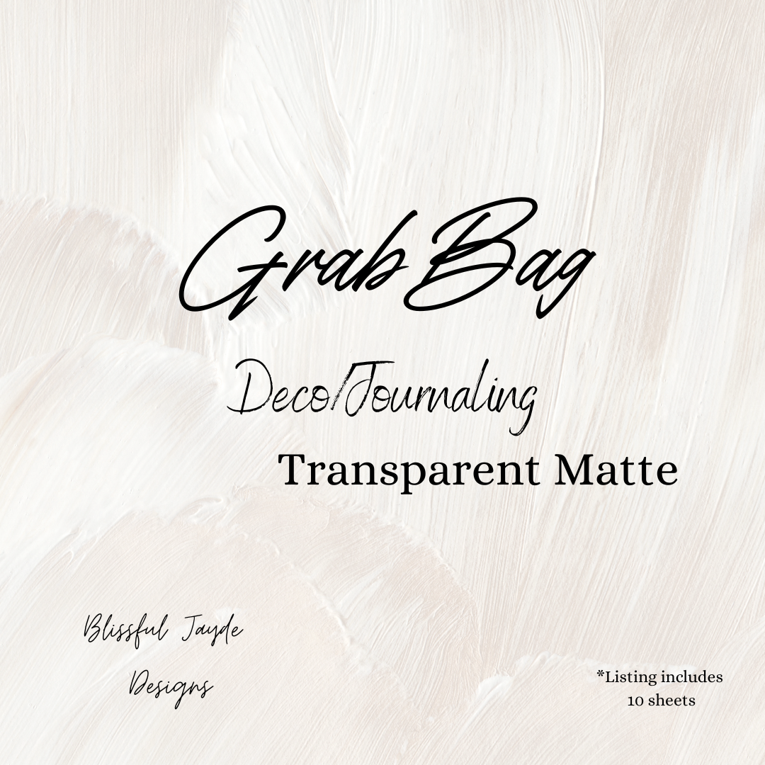 Grab Bags - Transparent Matte