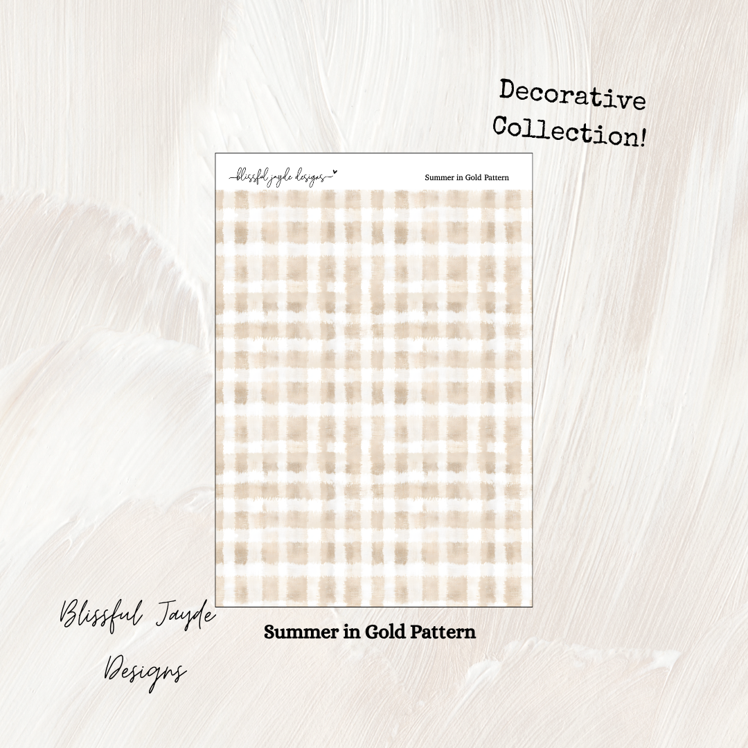 Summer in Gold Decorative Collection
