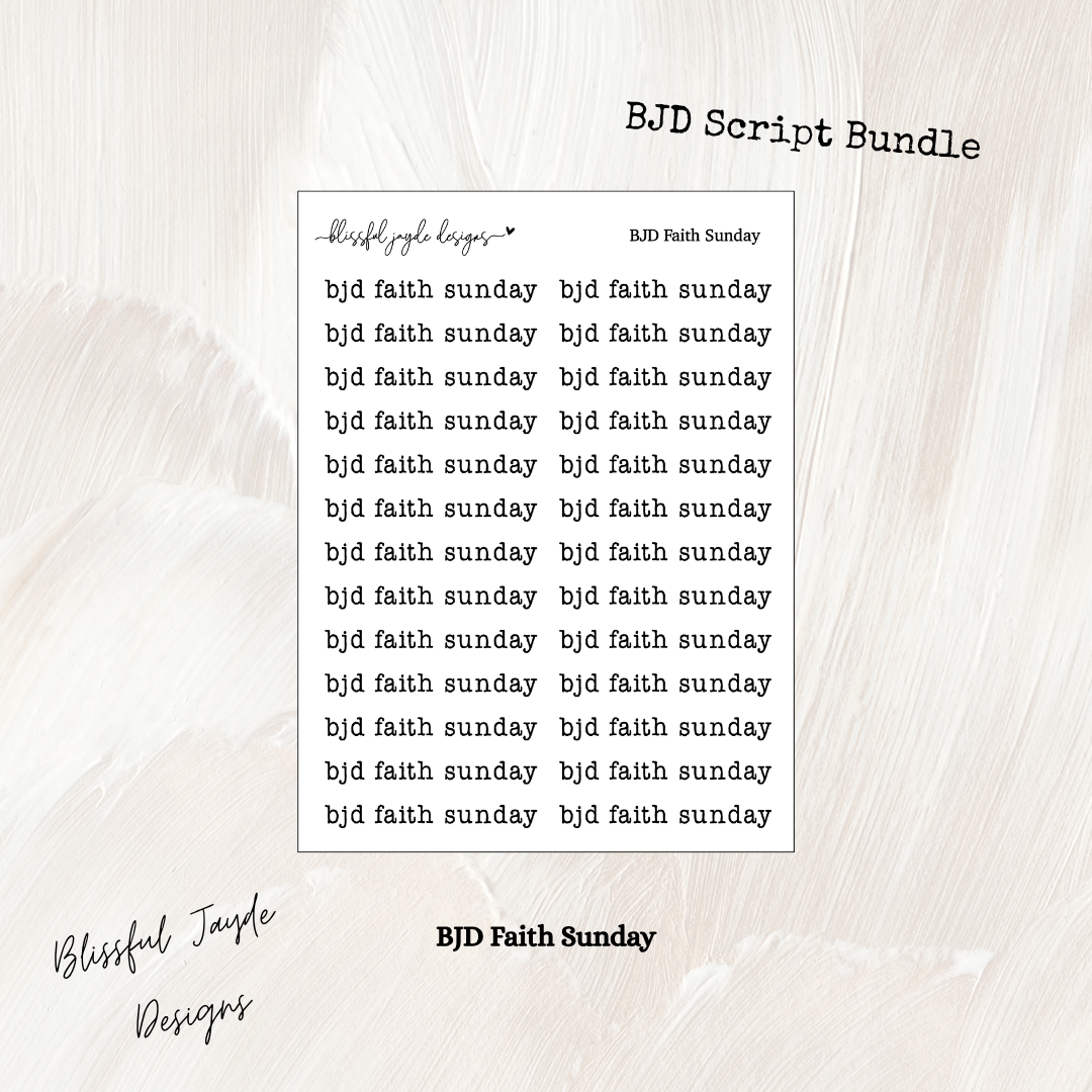 BJD Script Bundle - Typewriter Font