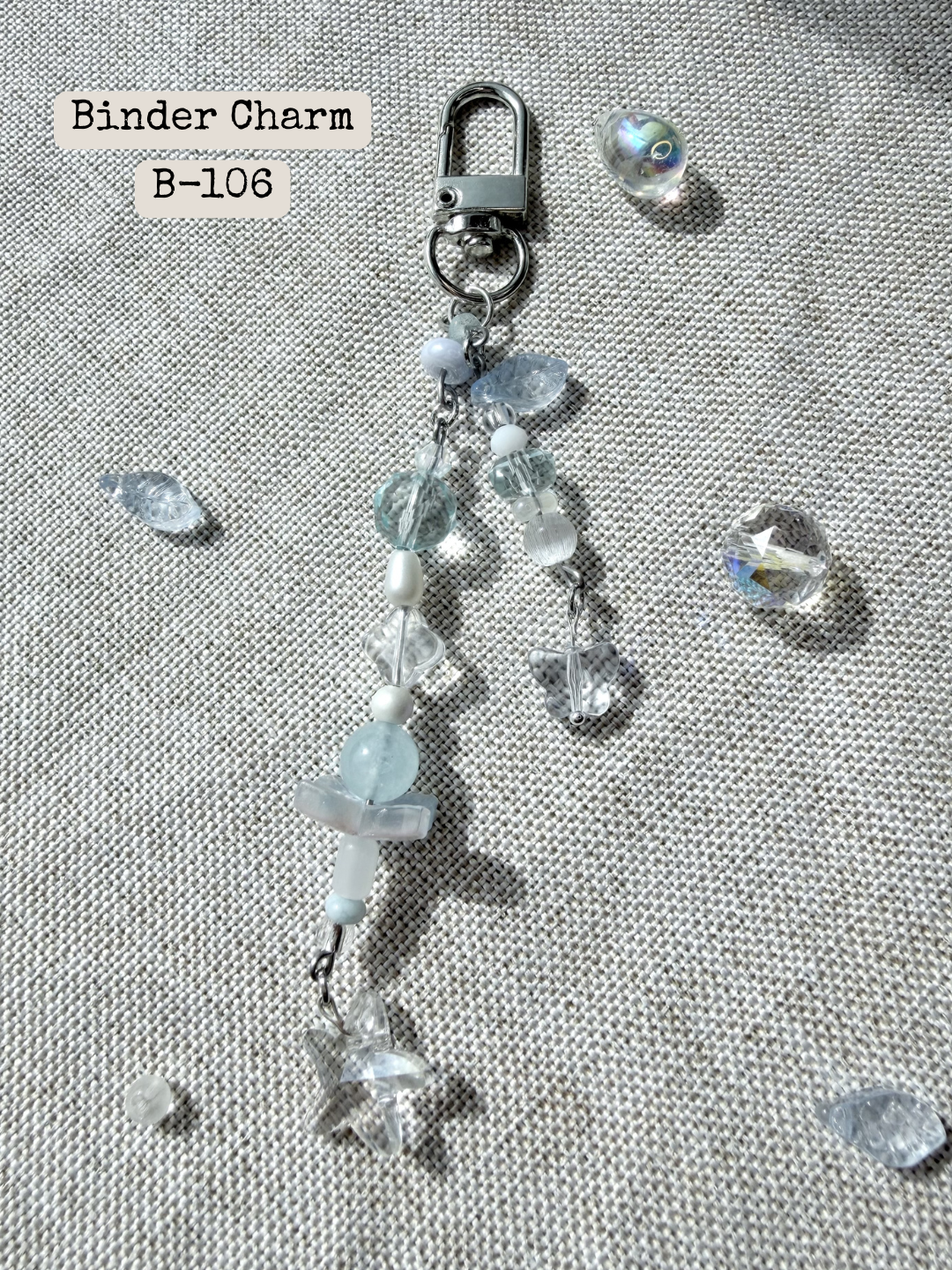 Blue Star/Butterfly Binder Charm: B-106