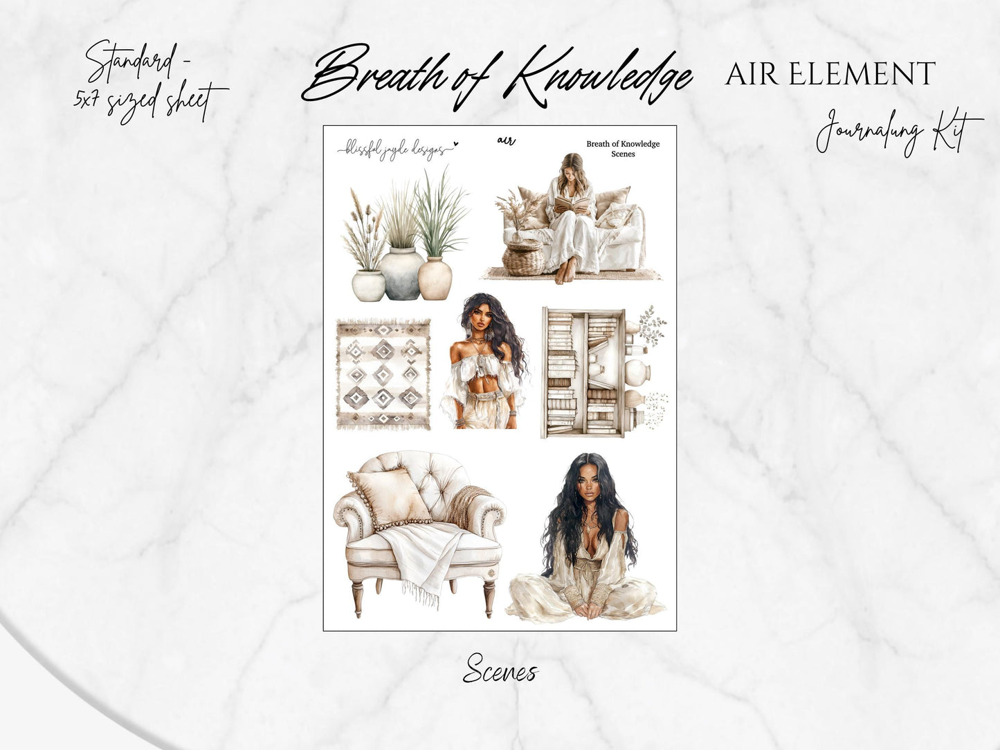 Breath of Knowledge Journaling Kit - (Air Element)