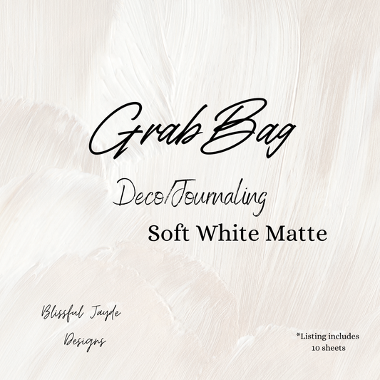 Grab Bags - Soft White Matte