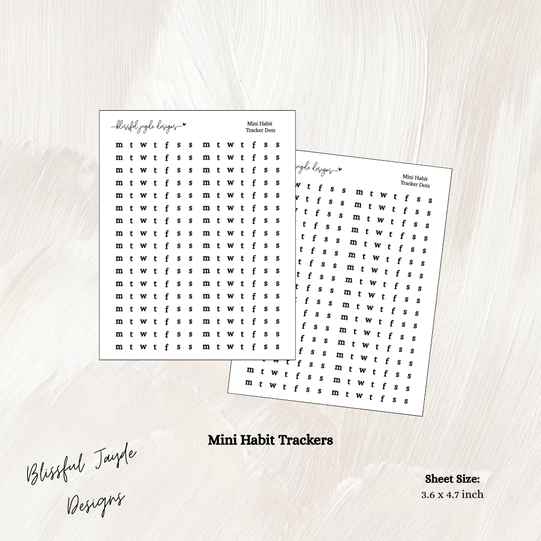 Mini Habit Trackers