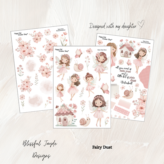 Fairy Dust Mini Journaling Kit - Happy Kid Stickers