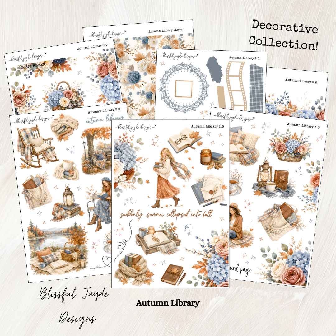 Autumn Library Decorative Collection