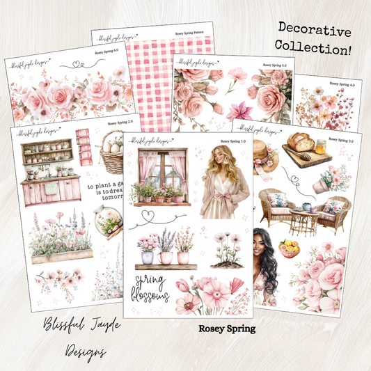 Rosey Spring Decorative Collection