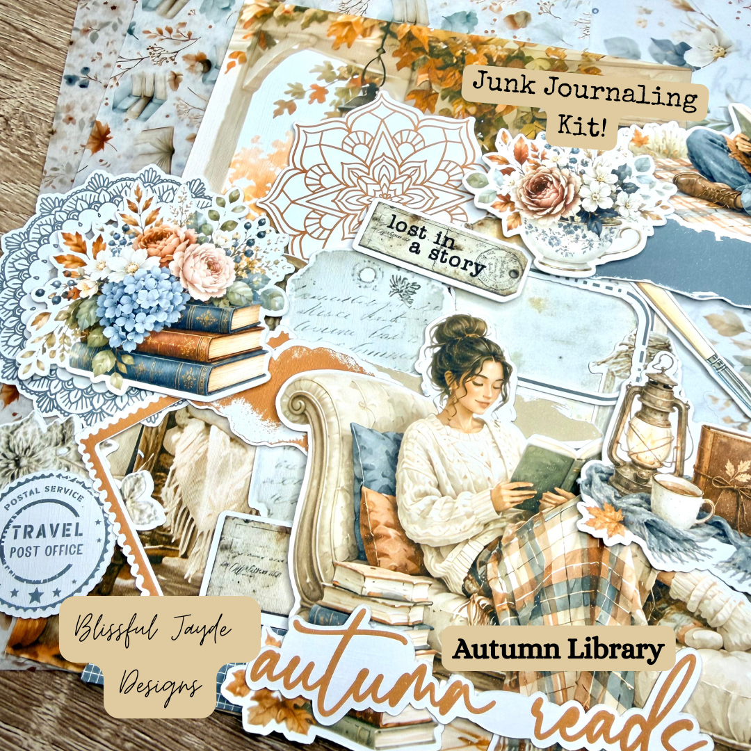 Autumn Library Junk Journaling Kit