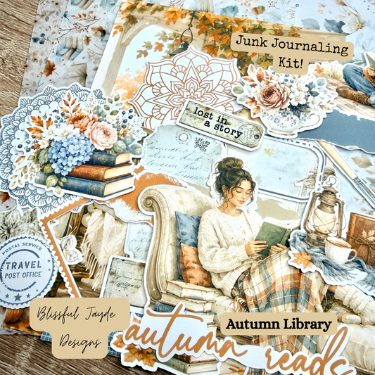 Autumn Library Junk Journaling Kit