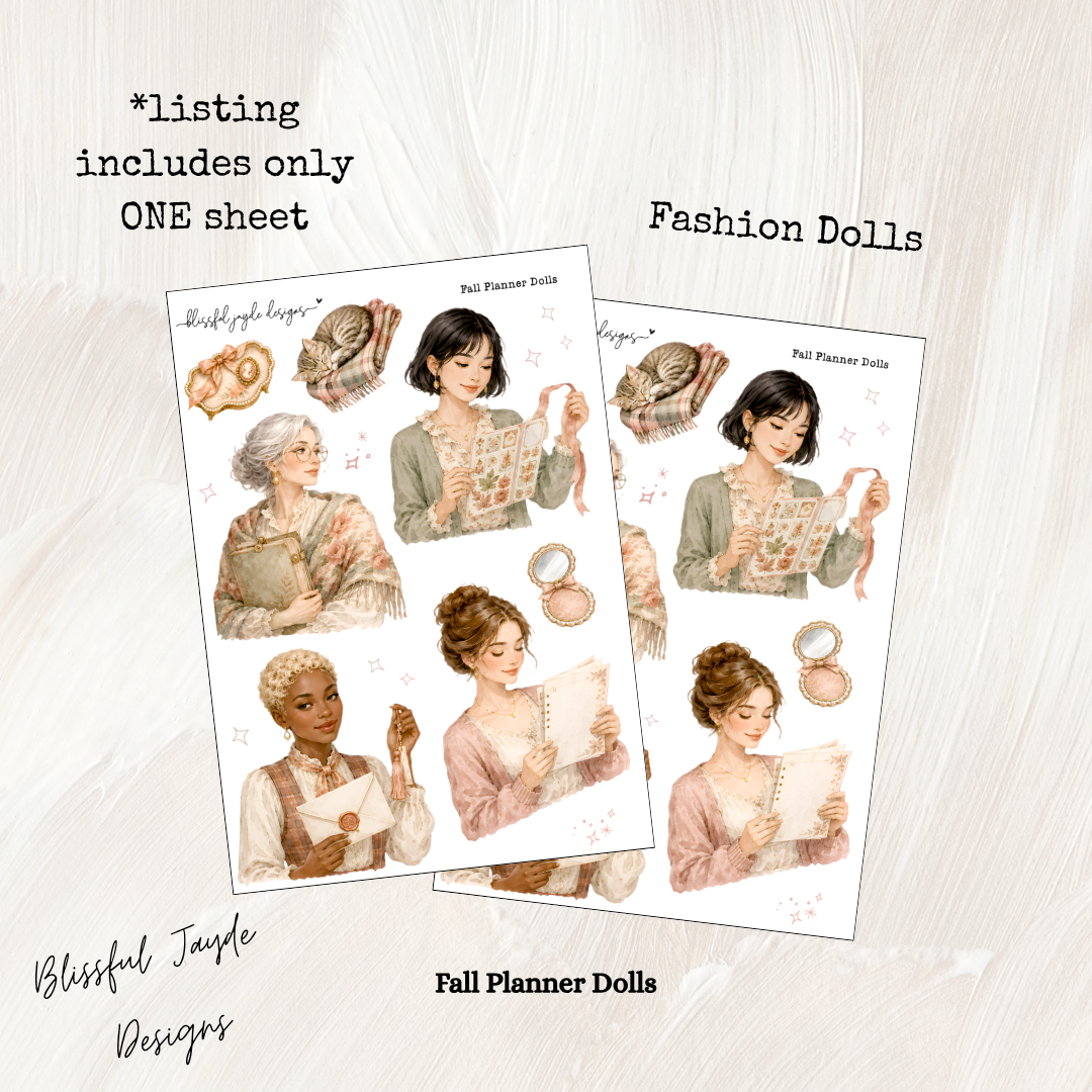 Fall Planner- Fashion Dolls