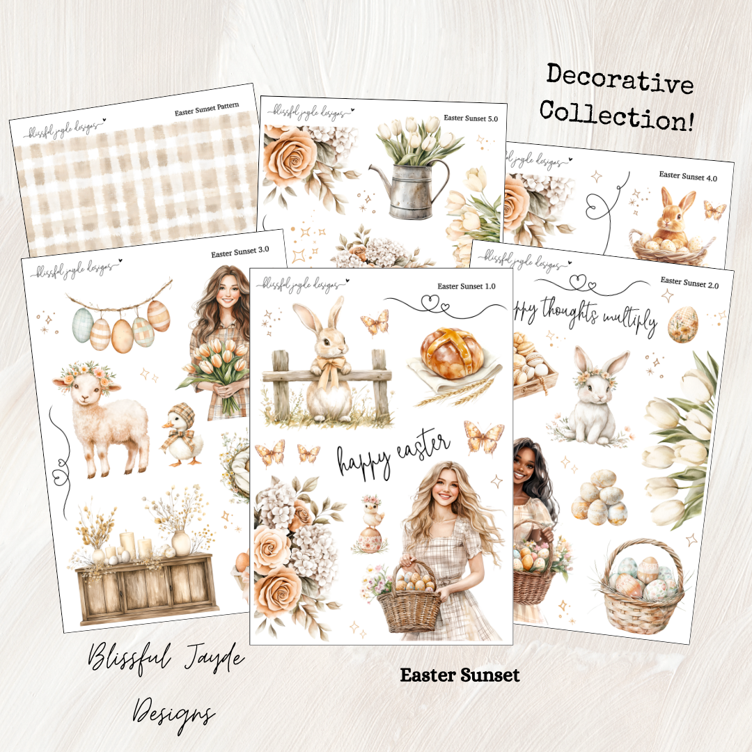 Easter Sunset Decorative Collection