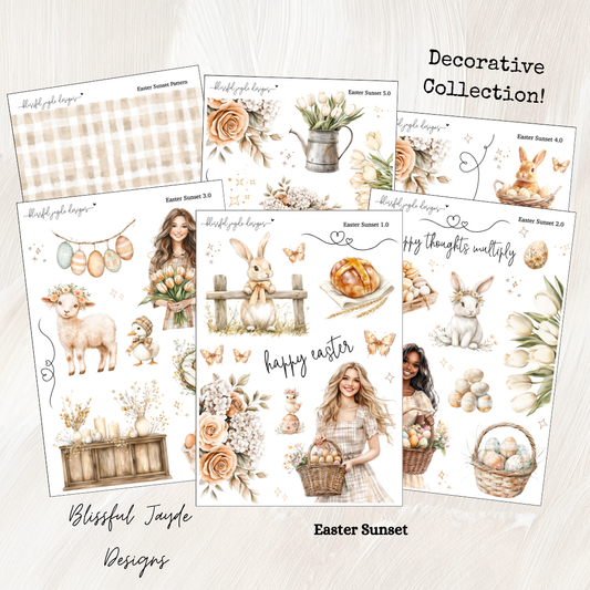 Easter Sunset Decorative Collection