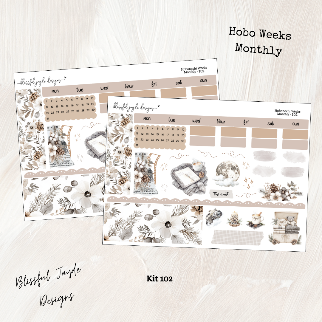 Hobo Weeks Monthly Kit - 102