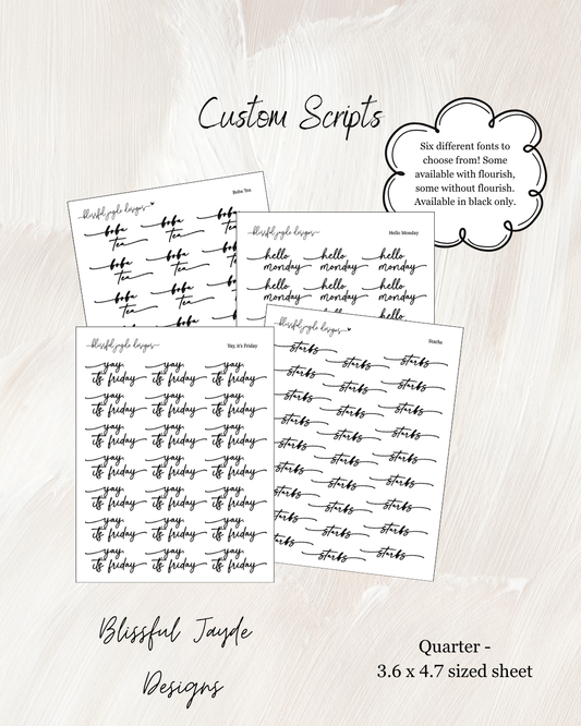 Common Custom Scripts