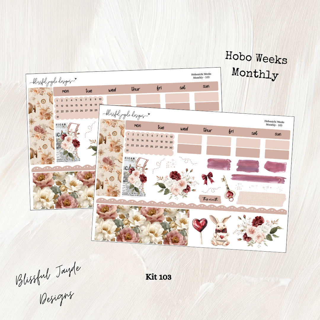 Hobo Weeks Monthly Kit - 103
