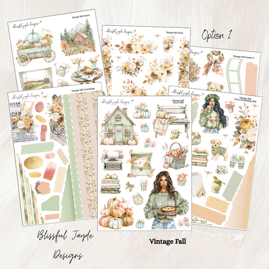 Vintage Fall Journaling Kit