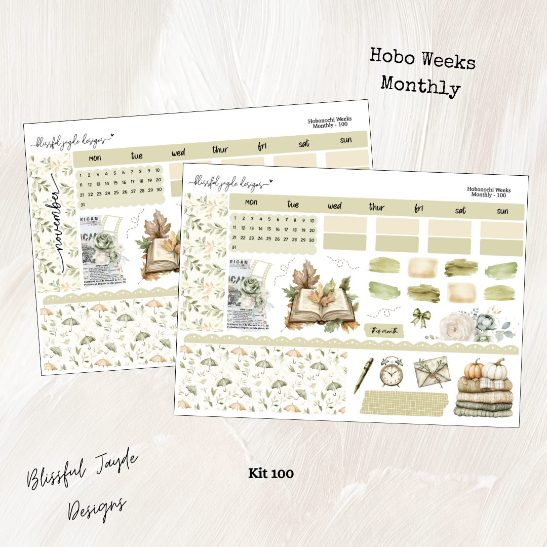 Hobo Weeks Monthly Kit - 100