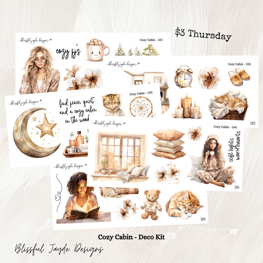 $3 Thursday Cozy Cabin - Deco Collection