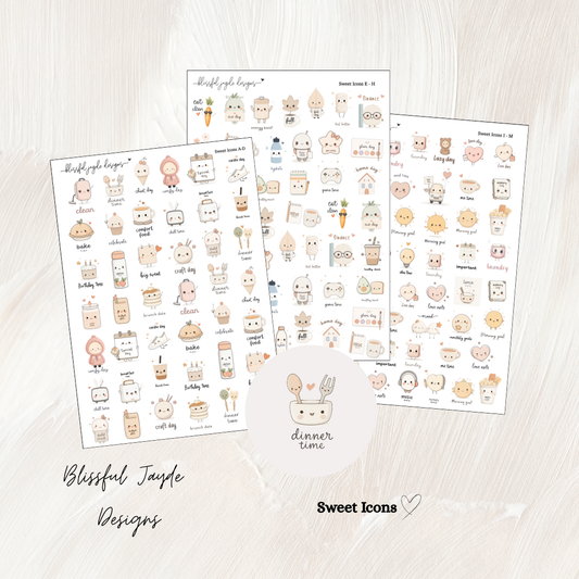 Sweet Kawaii Icon Samplers