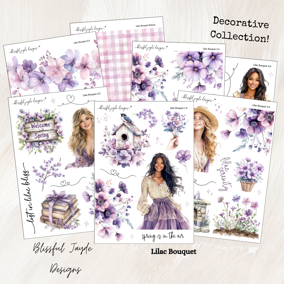 Lilac Bouquet Decorative Collection