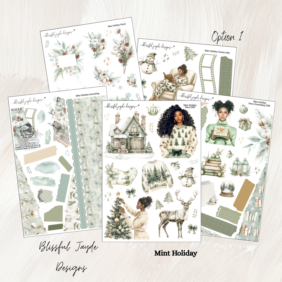 Mint Holiday Journaling Kit