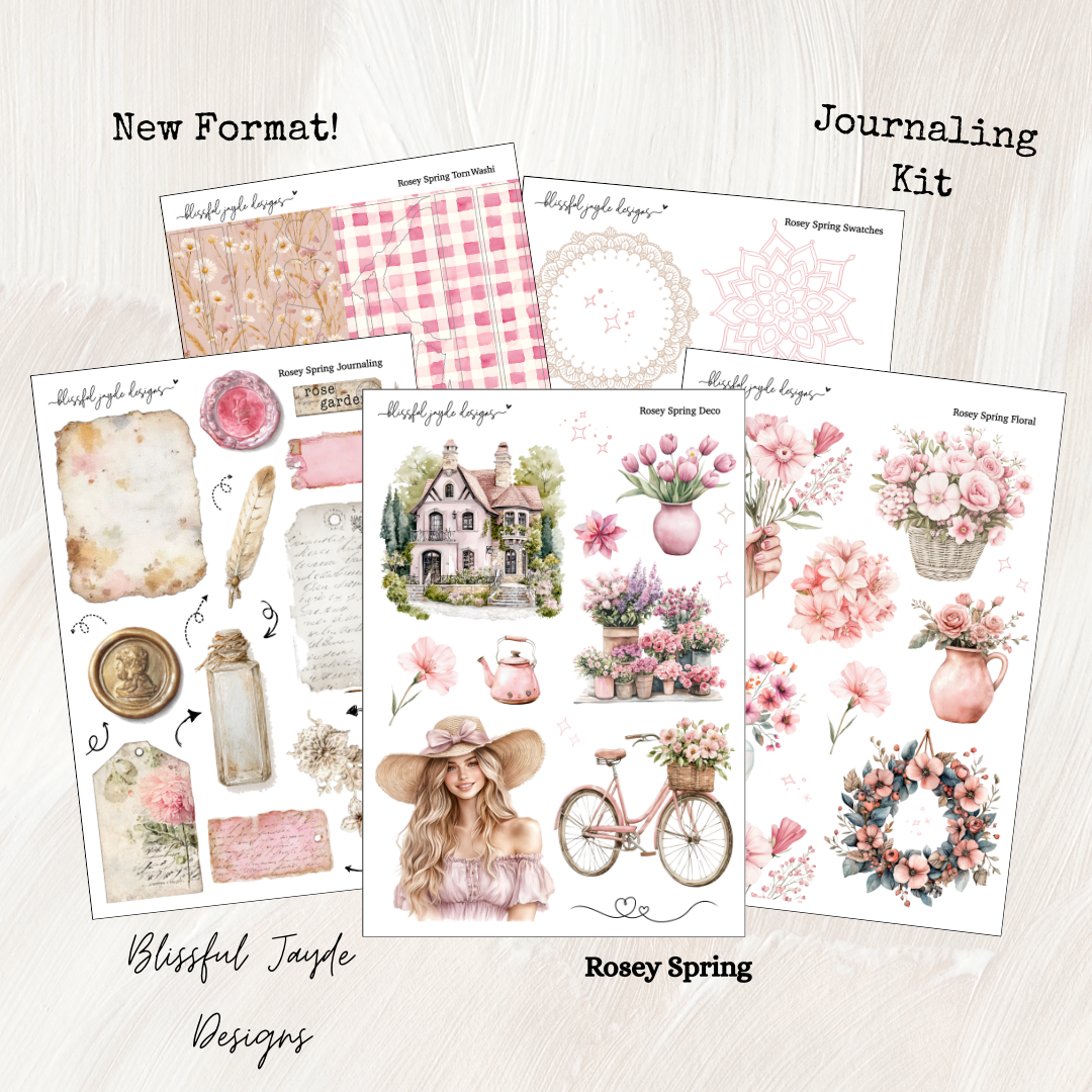 Rosey Spring Journaling Kit