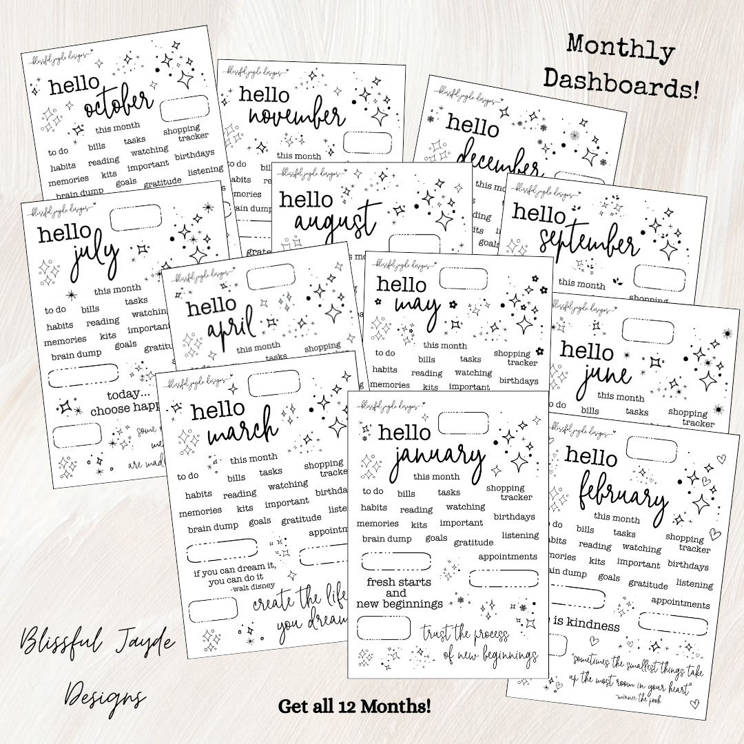 Monthly Dashboard Collection