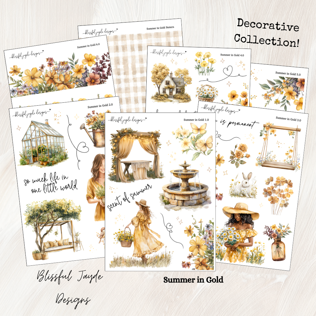 Summer in Gold Decorative Collection