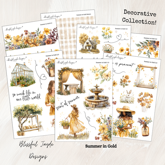 Summer in Gold Decorative Collection