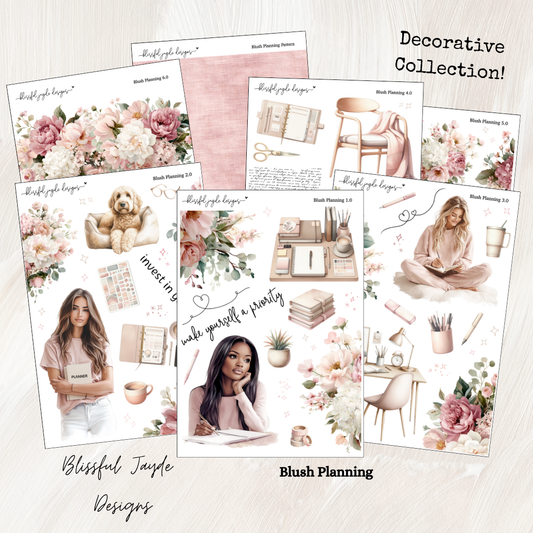 Blush Planning Decorative Collection