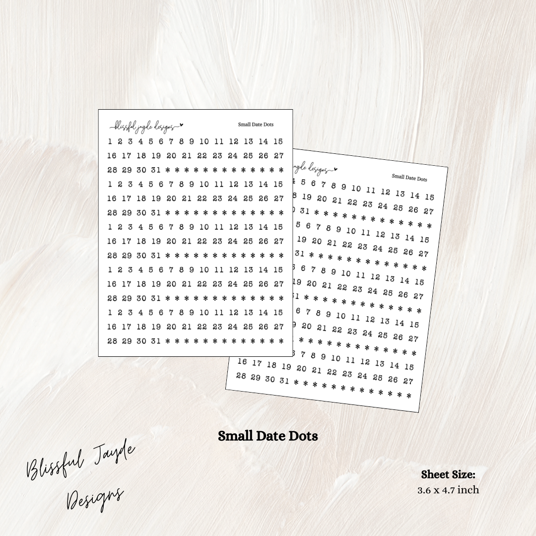 Small Date Dots