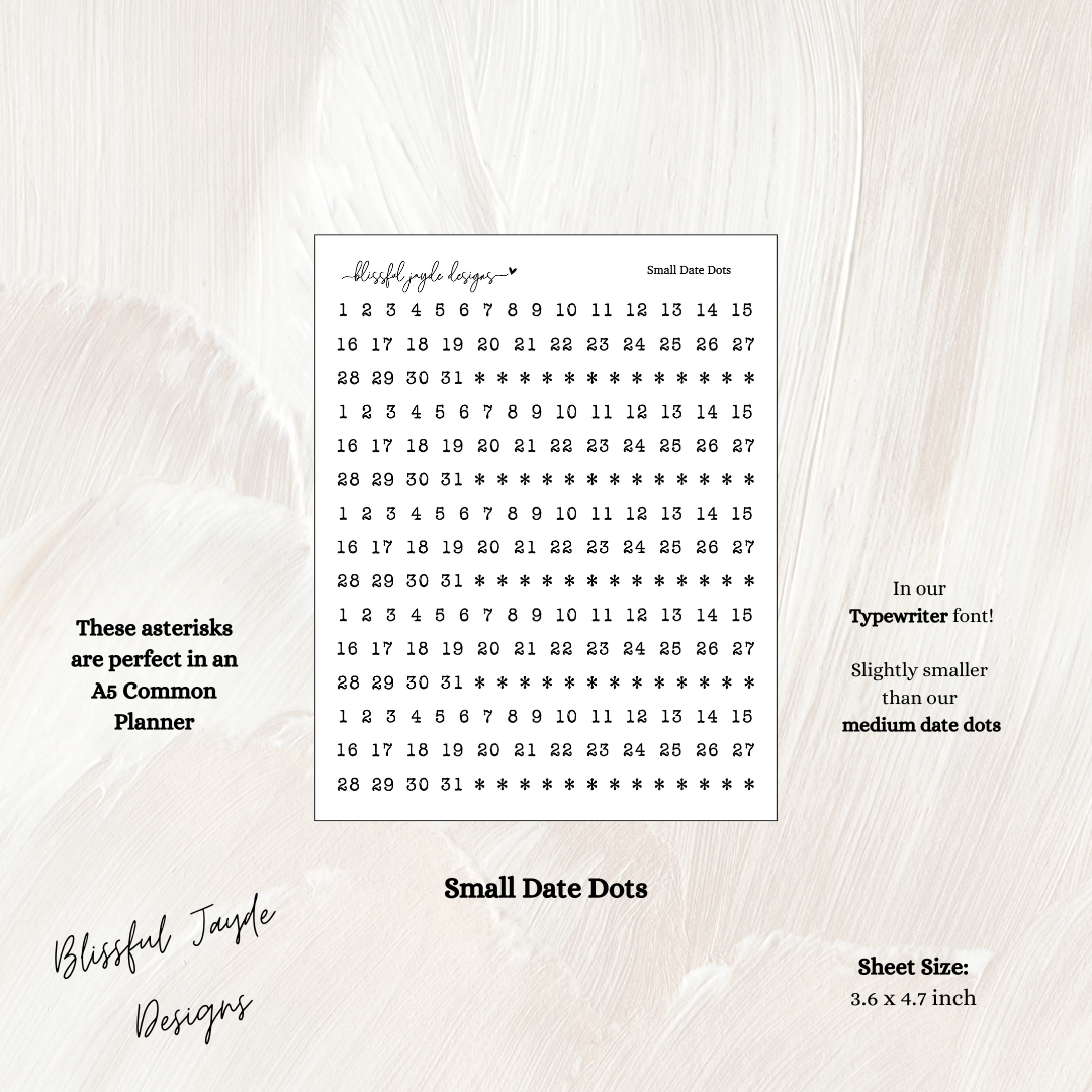 Small Date Dots