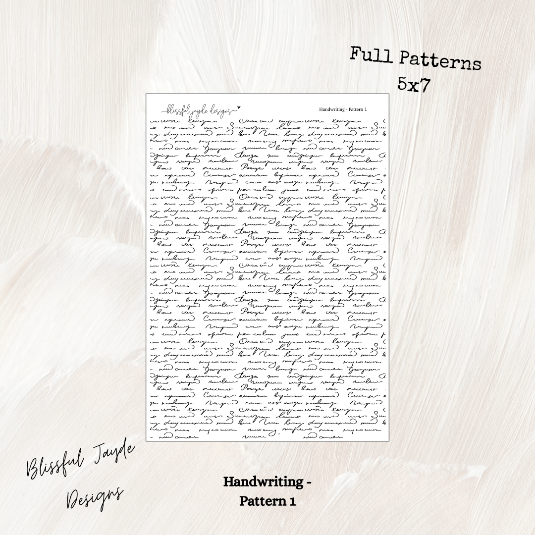 Handwriting Patterns