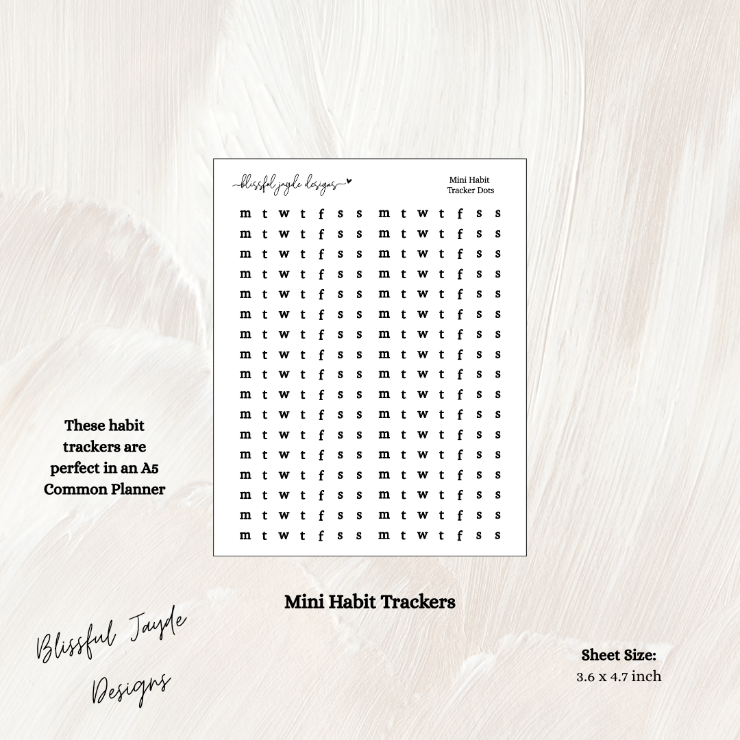 Mini Habit Trackers