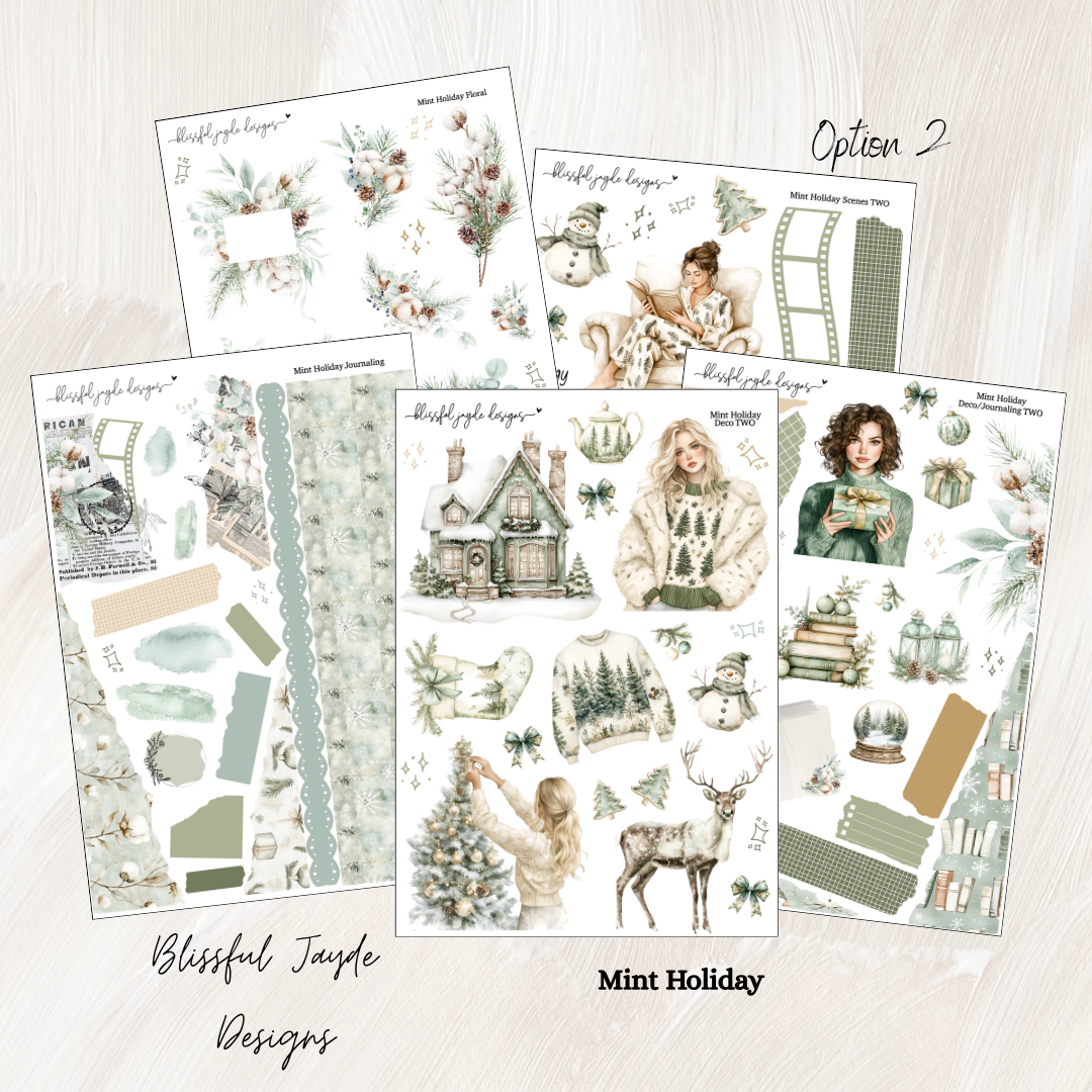 Mint Holiday Journaling Kit