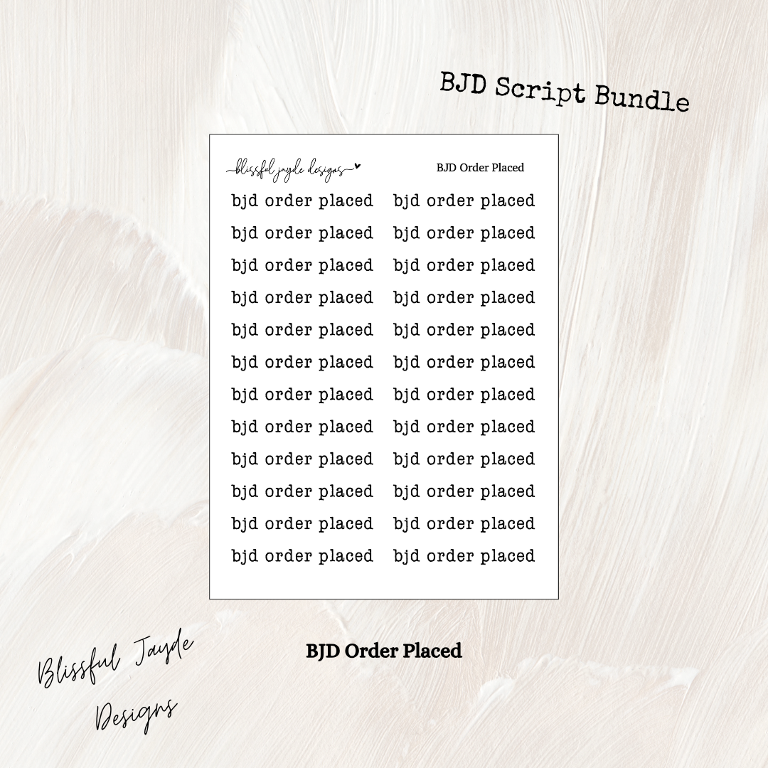BJD Script Bundle - Typewriter Font