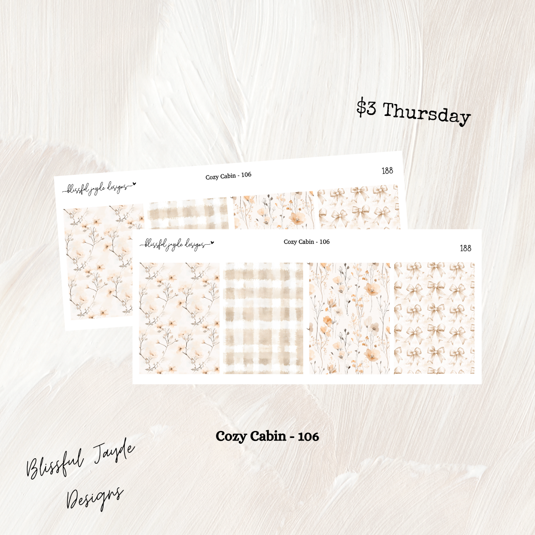 $3 Thursday Cozy Cabin - Journaling Kit