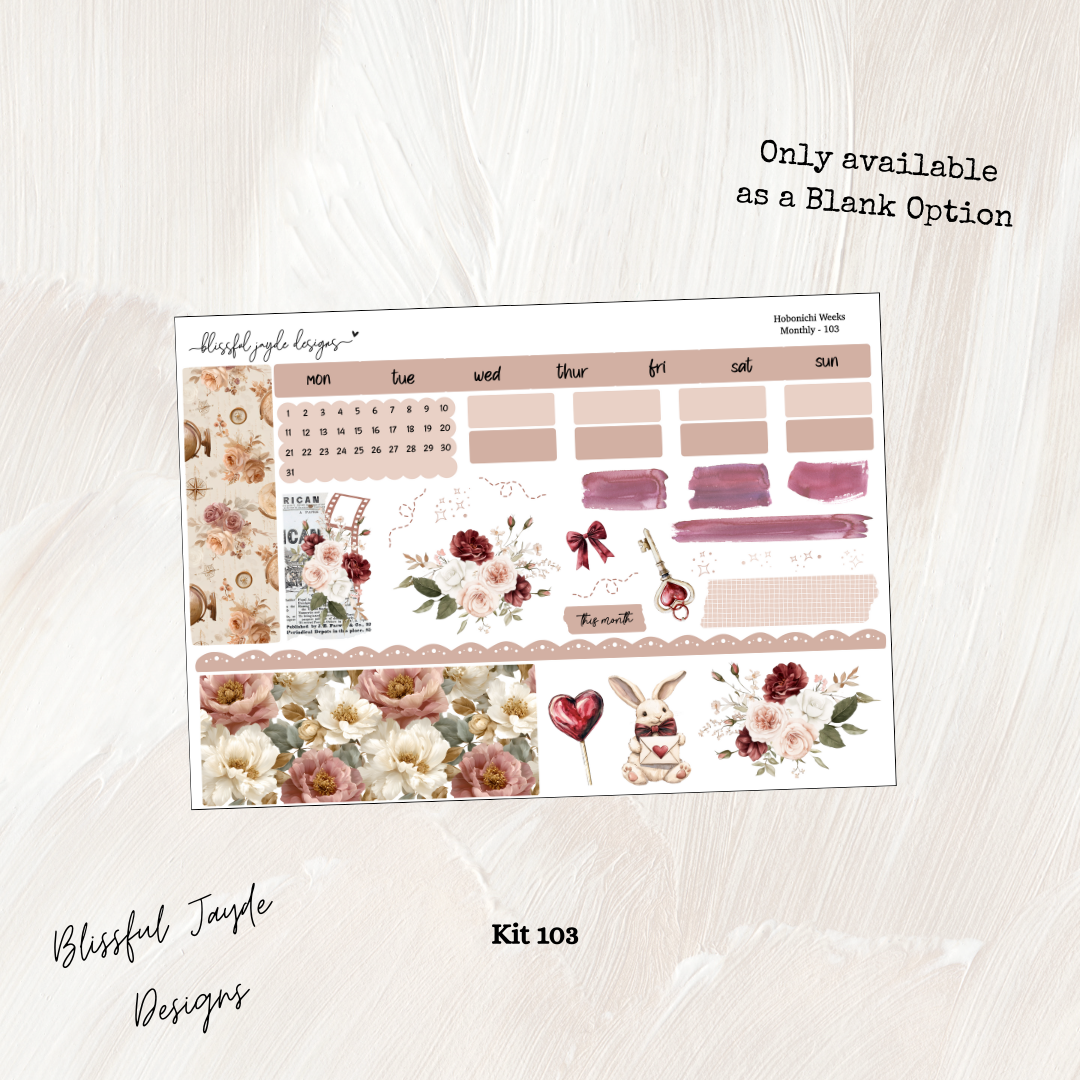 Hobo Weeks Monthly Kit - 103