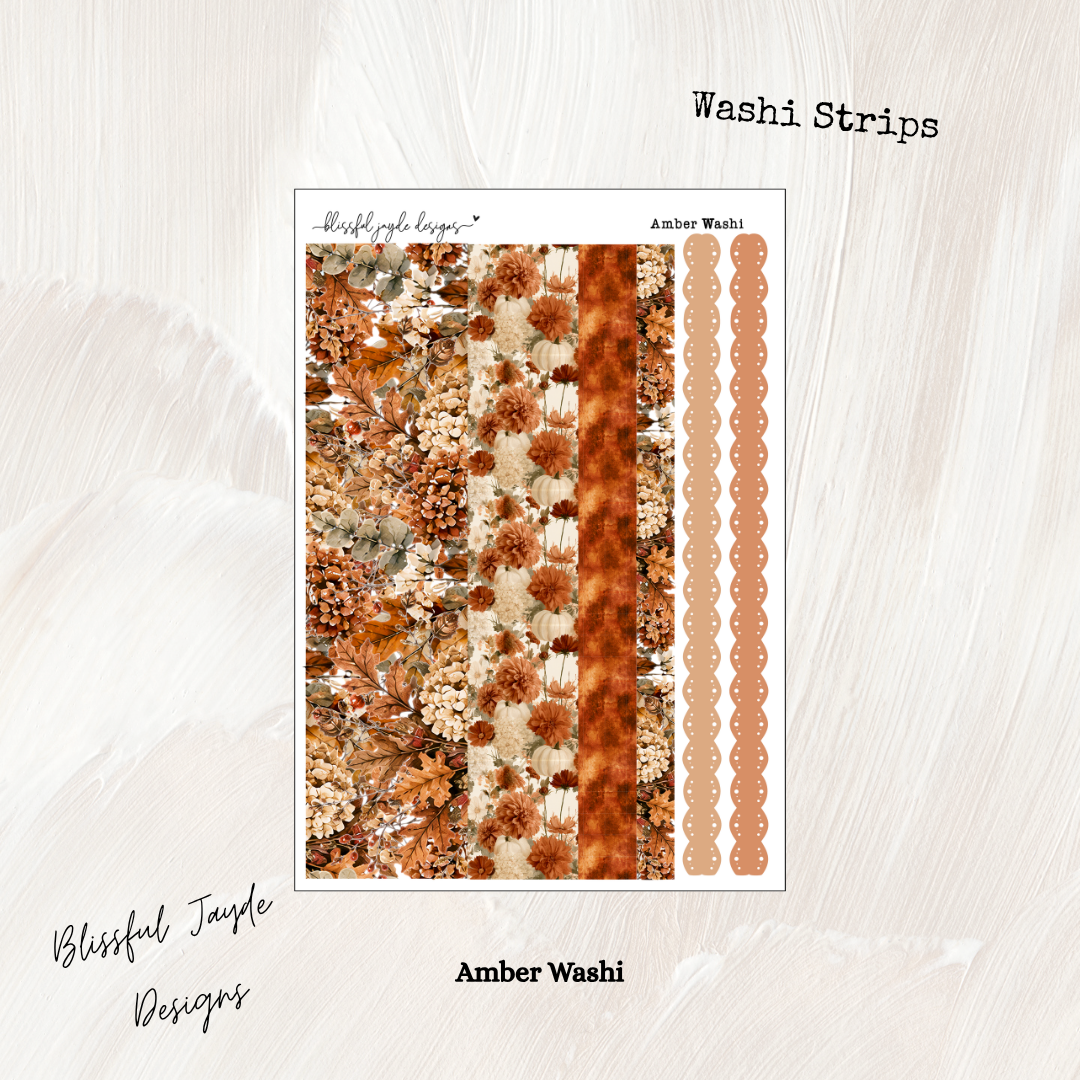 Amber Washi Strips