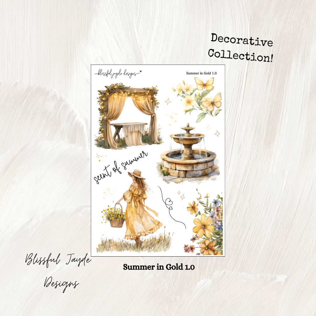 Summer in Gold Decorative Collection