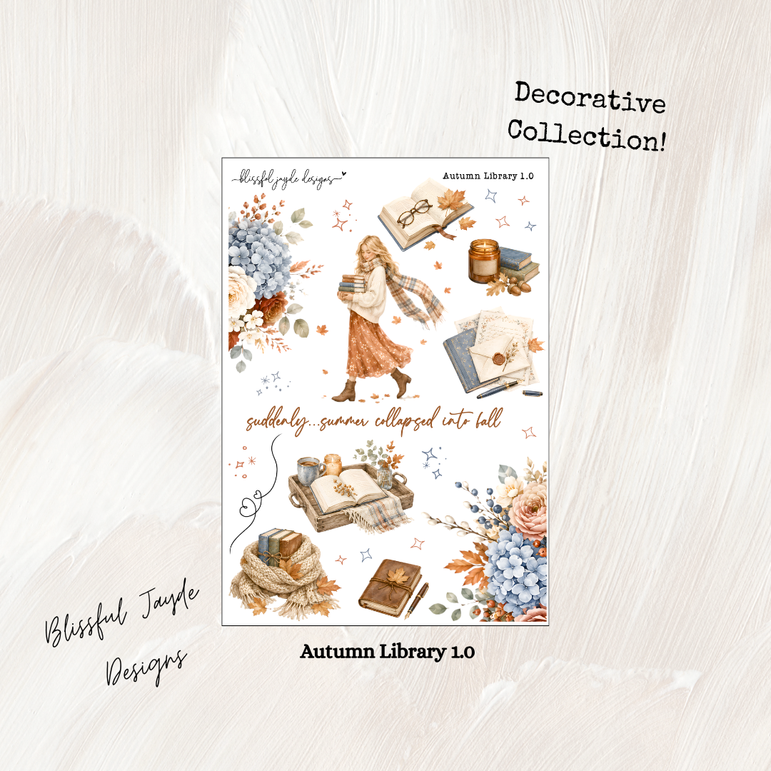 Autumn Library Decorative Collection