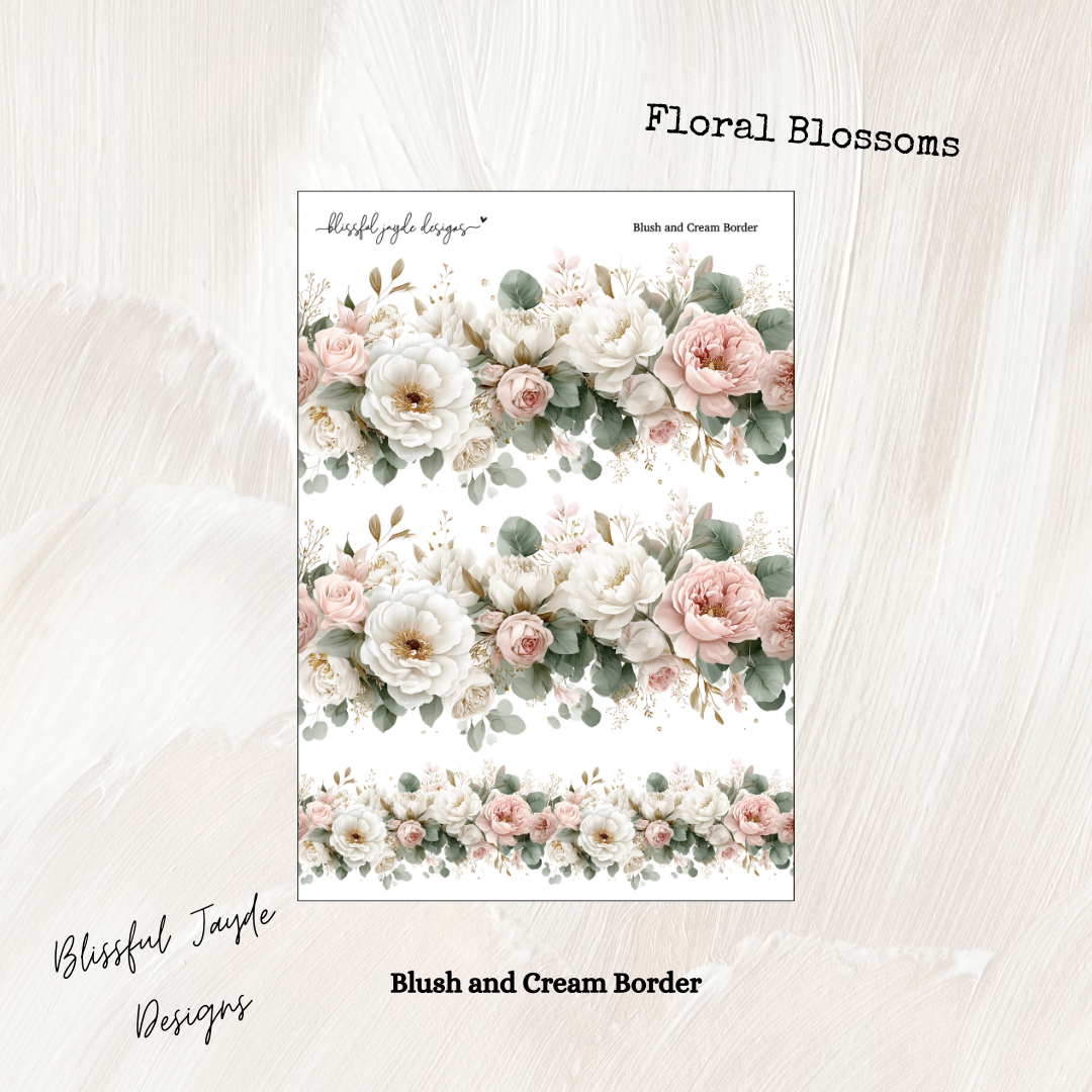 Blush and Cream Border