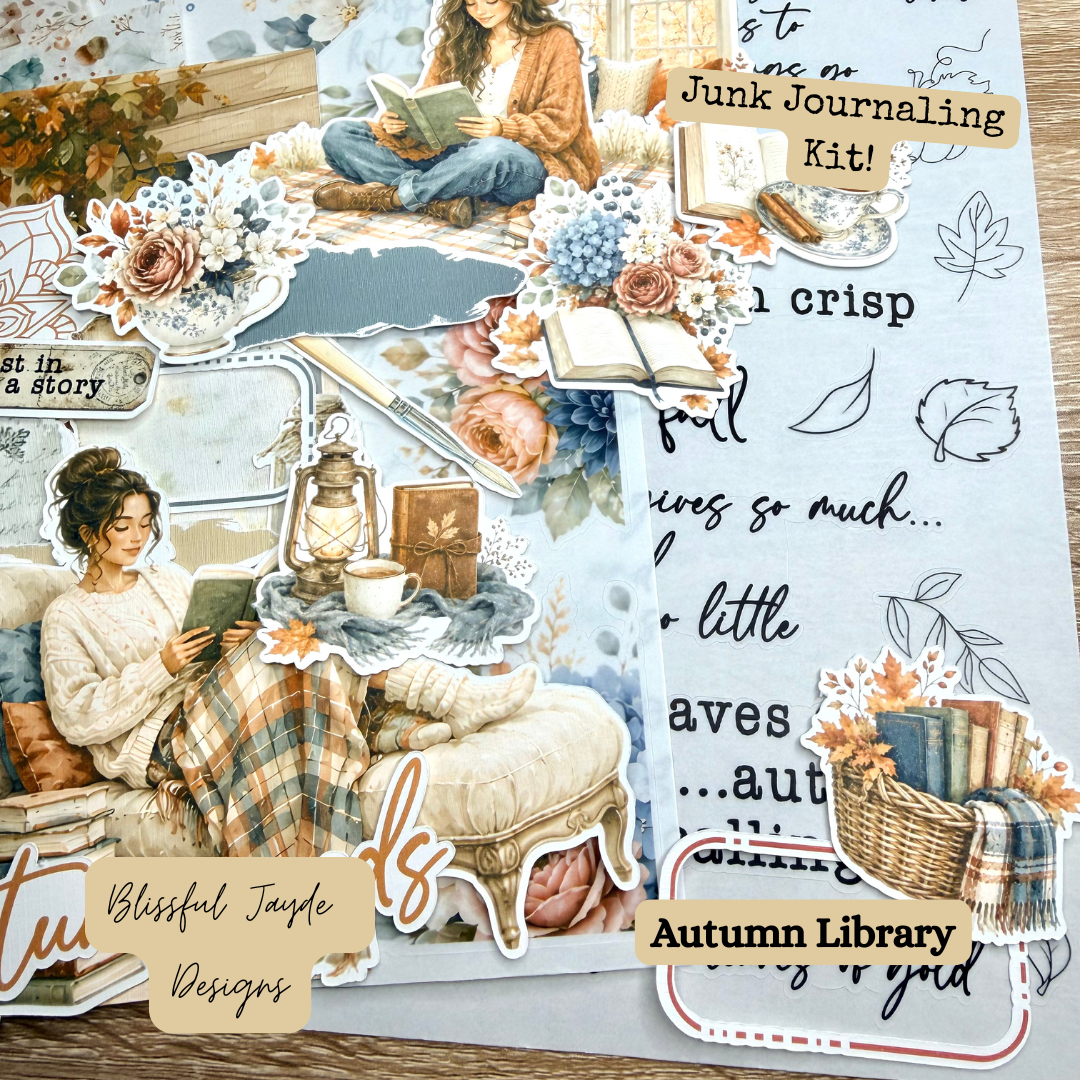 Autumn Library Junk Journaling Kit